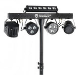 LIGHT4ME T-BAR LASER STROBE LED PAR DERBY UV IR multi-effets