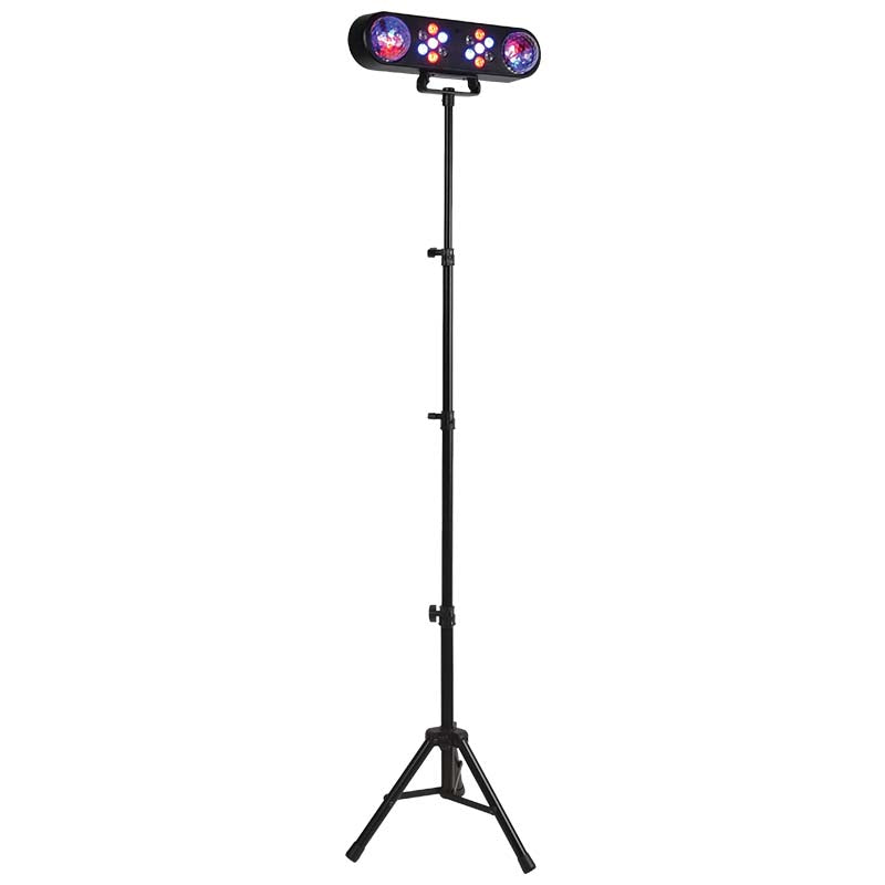 LIGHT4ME MAGIC BAR effet boule à facettes LED PAR + stand + télécommande