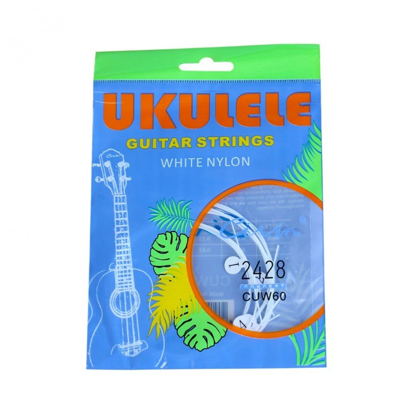 Civin NN US 2428 – Jeu de cordes pour ukulélé blanc
