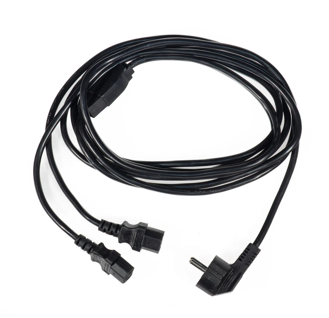 IEC Y-Split Plug Schuko to 2x IEC Female 13A Appliance Plug 