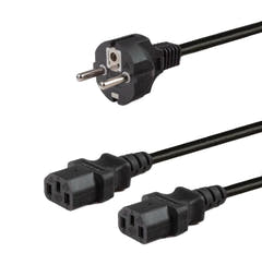 IEC Y-split Strømkabel (250cm)