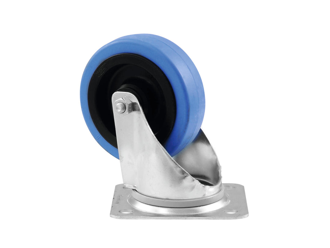 ROADINGER Swivel Castor 100mm BLUE WHEEL light bleu