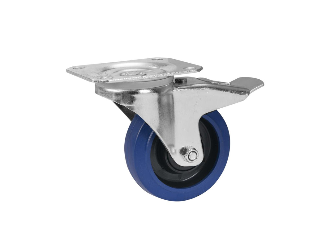 ROADINGER Roue pivotante RD-100B 100mm blue with brake