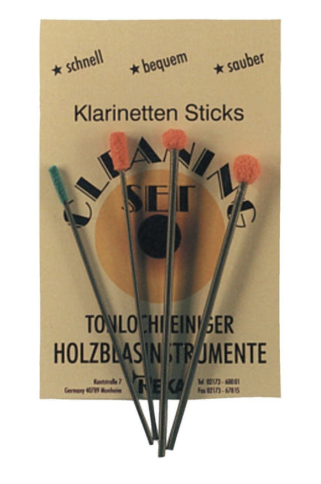 Baguettes de nettoyage Reka pour les trous de ton de clarinette