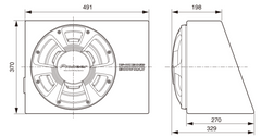 Pioneer TS-WX300A Subwoofer actif avec amplificateur classe D intégré