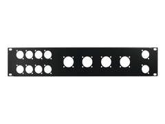Panneau avant OMNITRONIC Z-19 8x D-Type/4xNL8/T 2U
