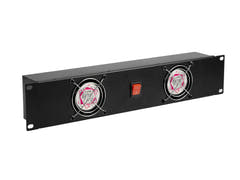 OMNITRONIC Panneau avant Z-19 avec 2 ventilateurs câblés 2U
