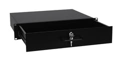 OMNITRONIC Tiroir de rack avec serrure 2U