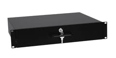 OMNITRONIC Tiroir de rack avec serrure 2U
