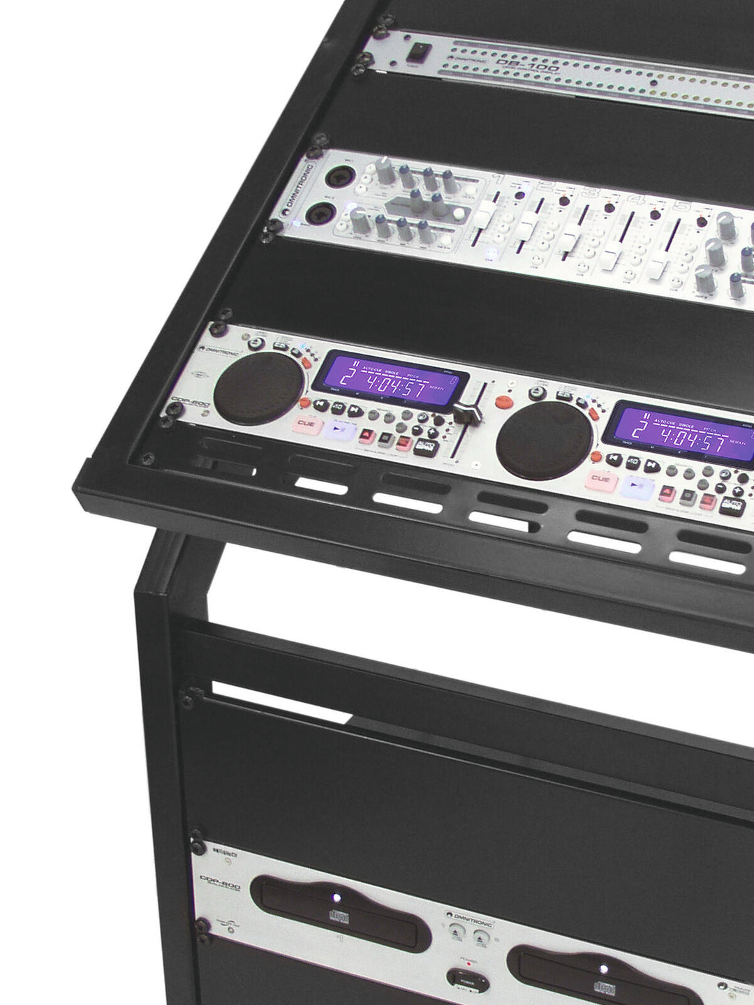 OMNITRONIC support rack 12U/10U réglable sur roues