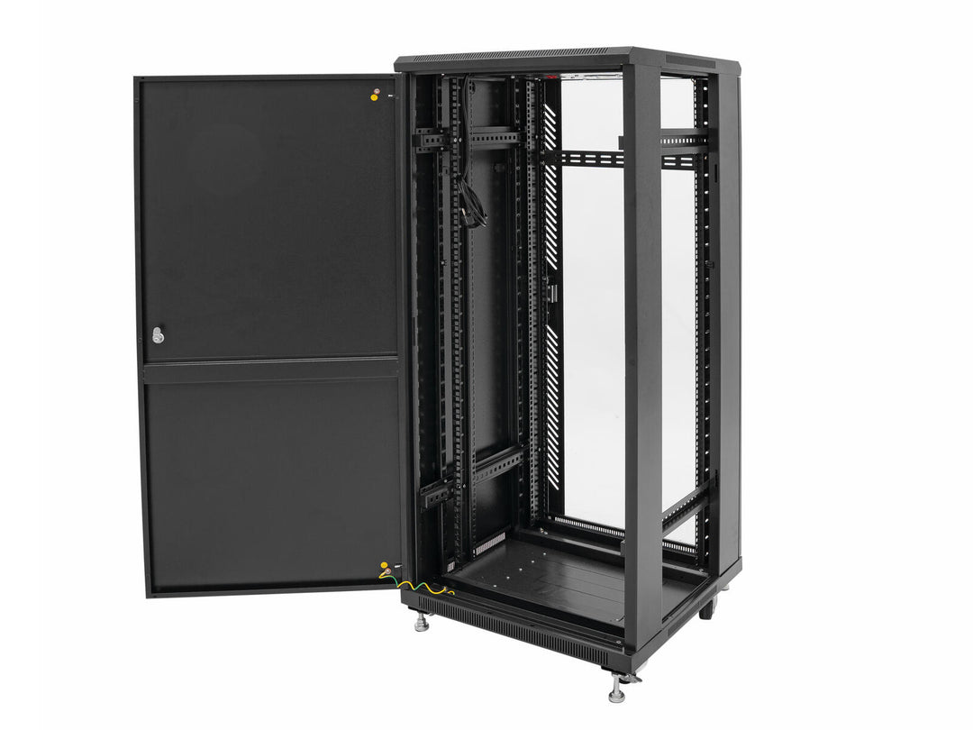 ROADINGER SSC-24 Armoire en acier avec porte en verre 24U
