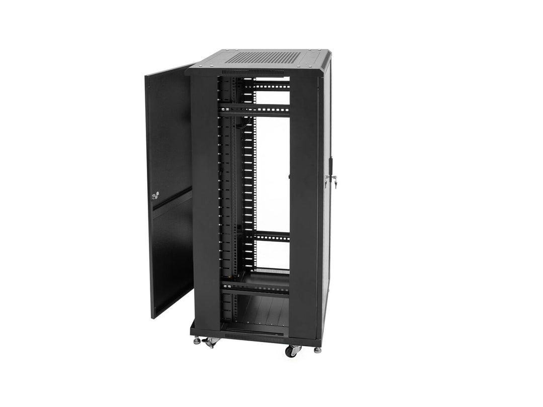 ROADINGER SSC-24 Armoire en acier avec porte en verre 24U