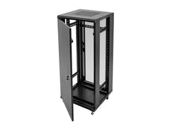 ROADINGER SSC-24 Armoire en acier avec porte en verre 24U