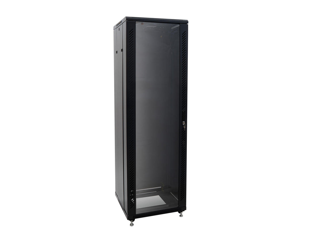 ROADINGER SSC-28 Armoire en acier avec porte en verre 28U