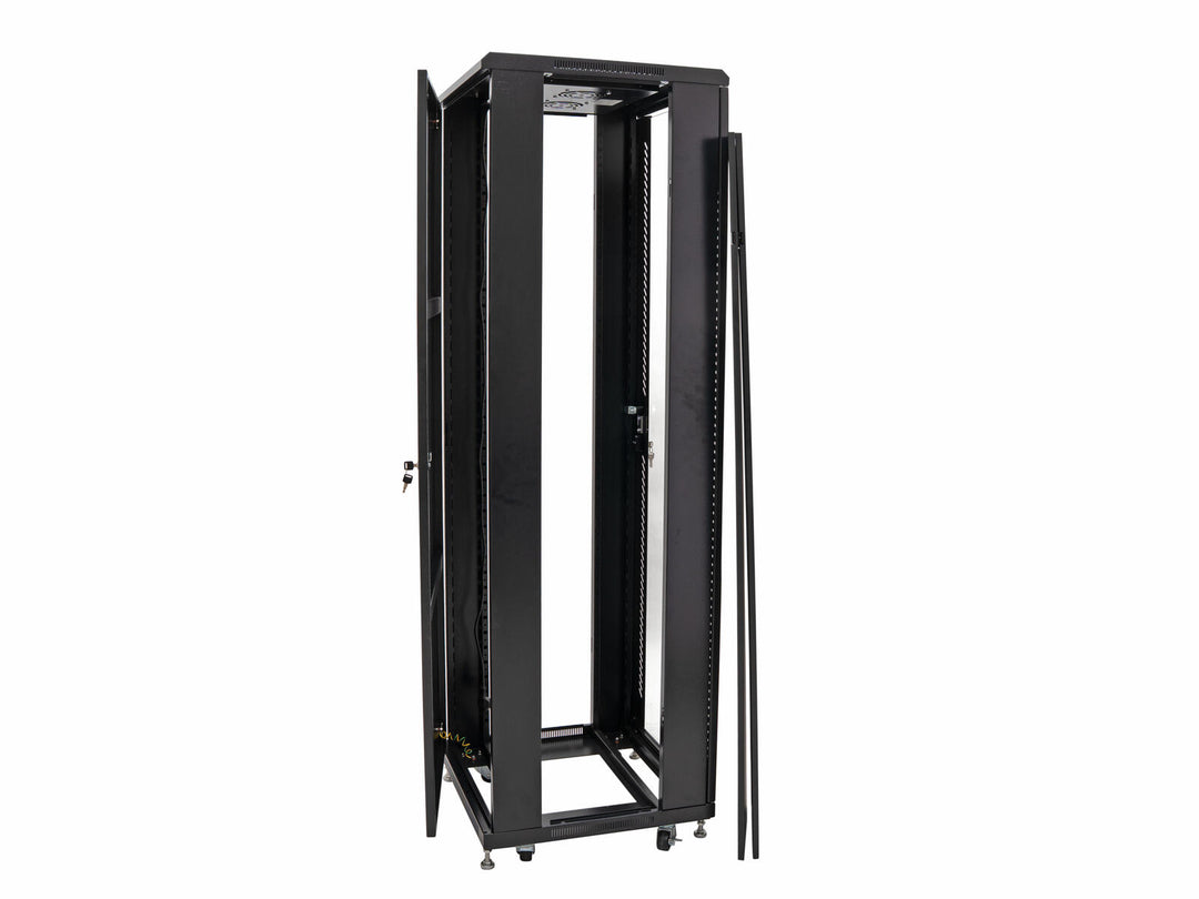 ROADINGER SSC-28 Armoire en acier avec porte en verre 28U