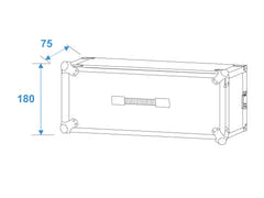 ROADINGER Effect Rack CO DD, 3U, profondeur 24cm, noir