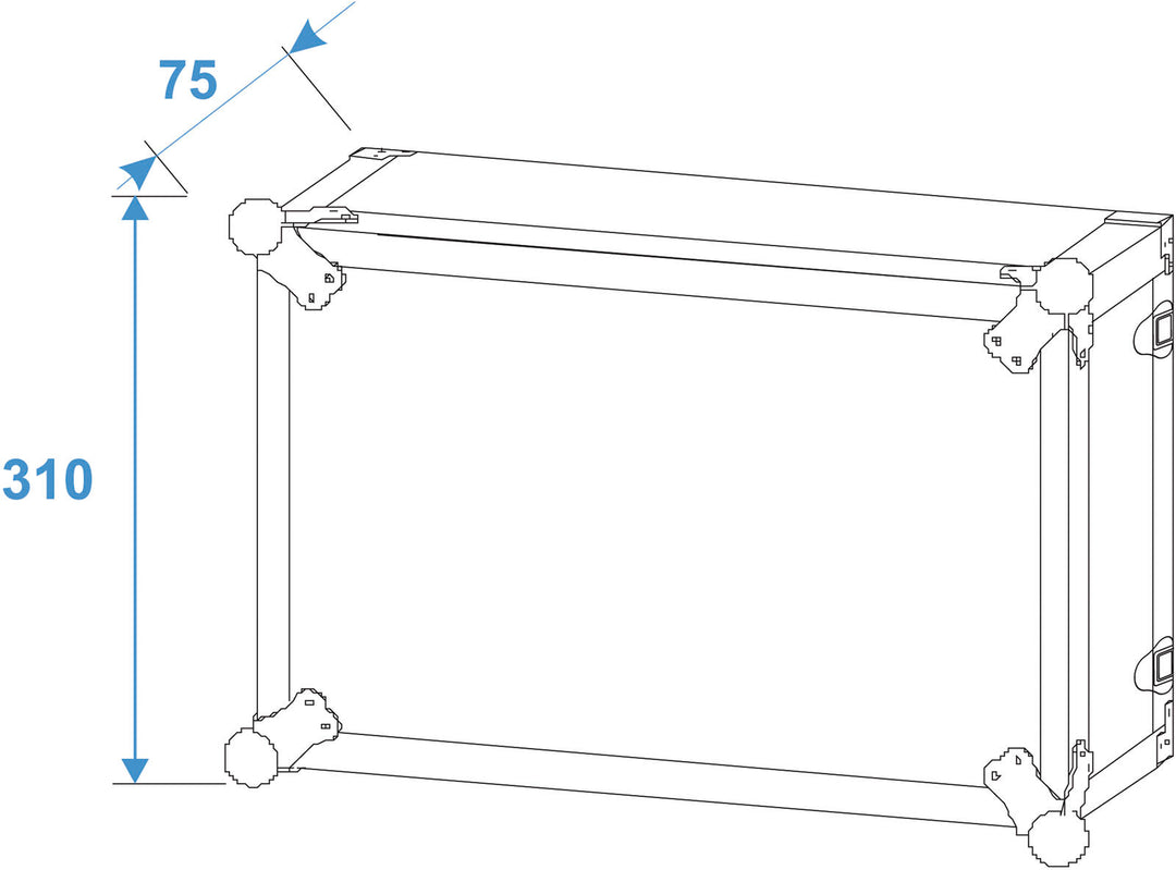 ROADINGER Effect Rack CO DD, 6U, profondeur 24cm, noir