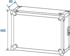 Rack Amplificateur 8 Unit avec Roues (45cm)