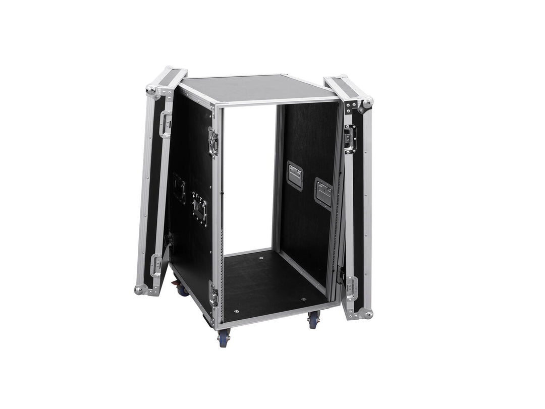 ROADINGER Rack d’amplificateur PR-2ST, 18U, 57cm avec roulettes