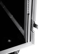 ROADINGER Rack d’amplificateur PR-2ST, 18U, 57cm avec roulettes