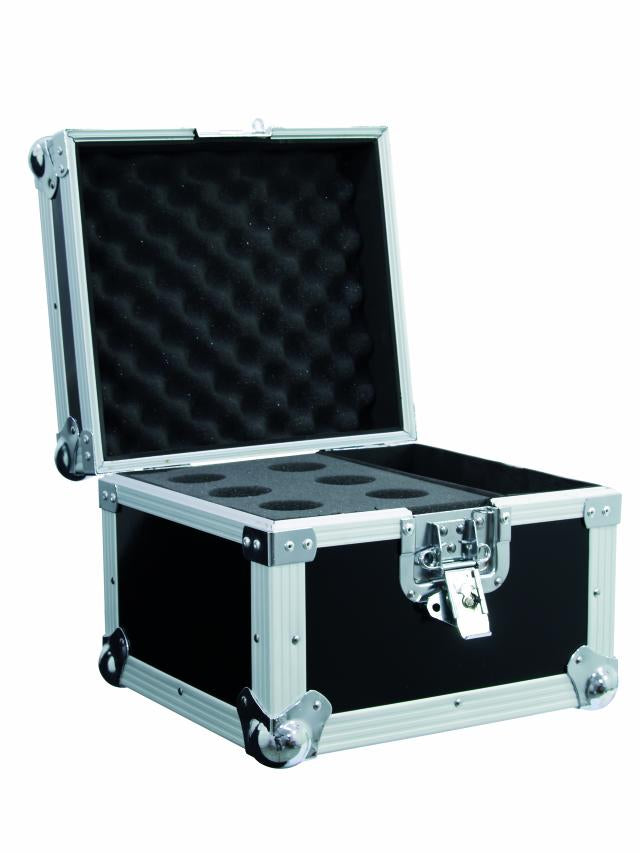 Flightcase pour Microphones Road 6 (Noir)