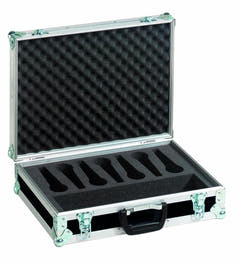 Flightcase pour Microphones Road 7 (Noir)