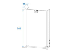 Roadinger Combo Case Pro 17U avec Roulettes