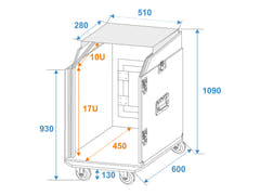 ROADINGER Special Combo Étui LS5 Laptop Desk, 17U