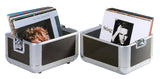 ROADINGER Record Case ALU 50/50, rounded, bk