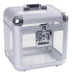ROADINGER Record Case ALU 75/25, arrondi, acrylique