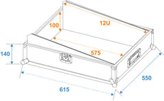 ROADINGER Mixer case Pro MCB-19 incliné, bk, 12U