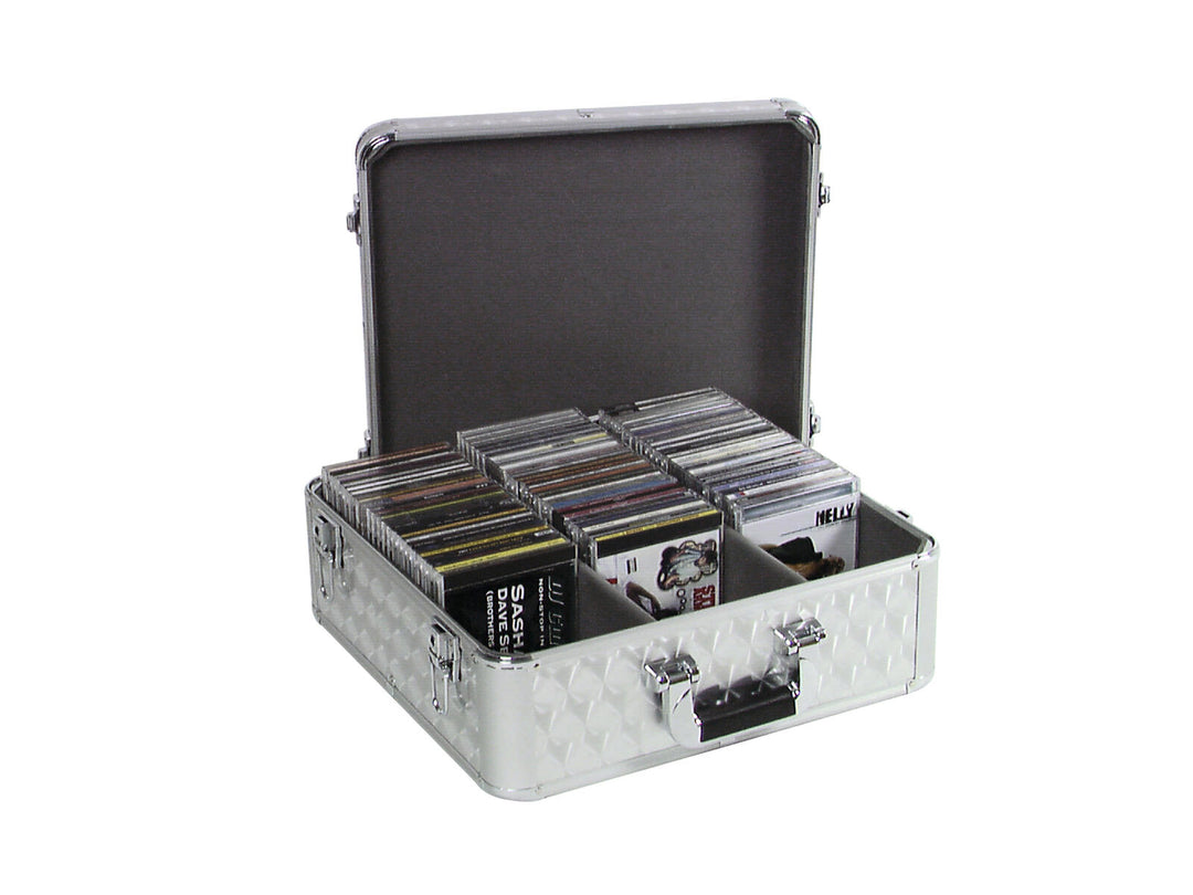 ROADINGER Étui CD ALU poli pour 100 CD