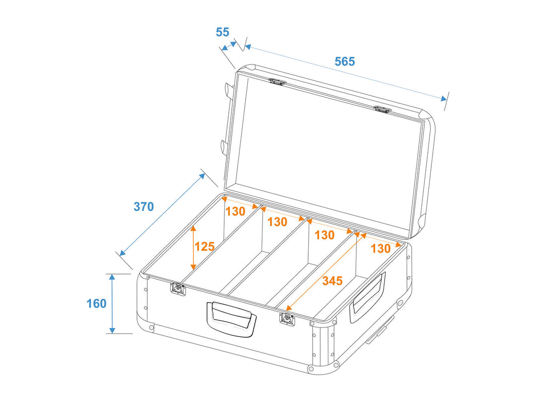 ROADINGER Étui pour CD noir 120 CD avec trolley