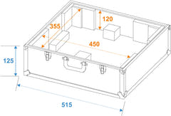 ROADINGER Valise pour platine noire -S-