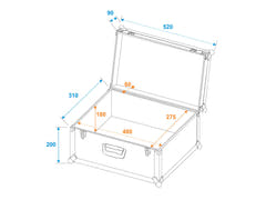 ROADINGER Universal case Tour Pro 52x29x32 noir