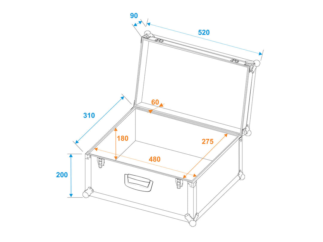 ROADINGER Universal case Tour Pro 52x29x32 noir
