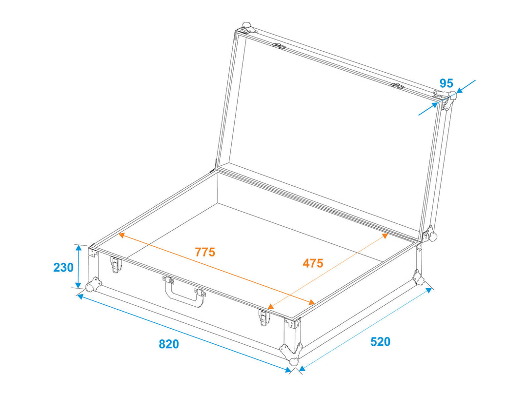 Étui universel ROADINGER Tour Pro 82x32x52 noir