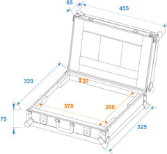 ROADINGER Étui pour ordinateur portable LC-15 maximum 370x255x30mm