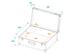 ROADINGER Universal Case Tour Pro 54x42x25cm noir