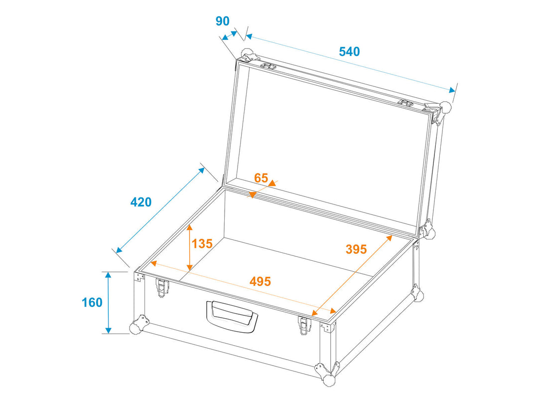 ROADINGER Universal Case Tour Pro 54x42x25cm noir