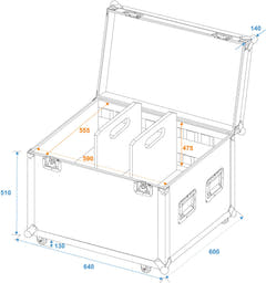 ROADINGER Universal Tour Case 60cm à roulettes