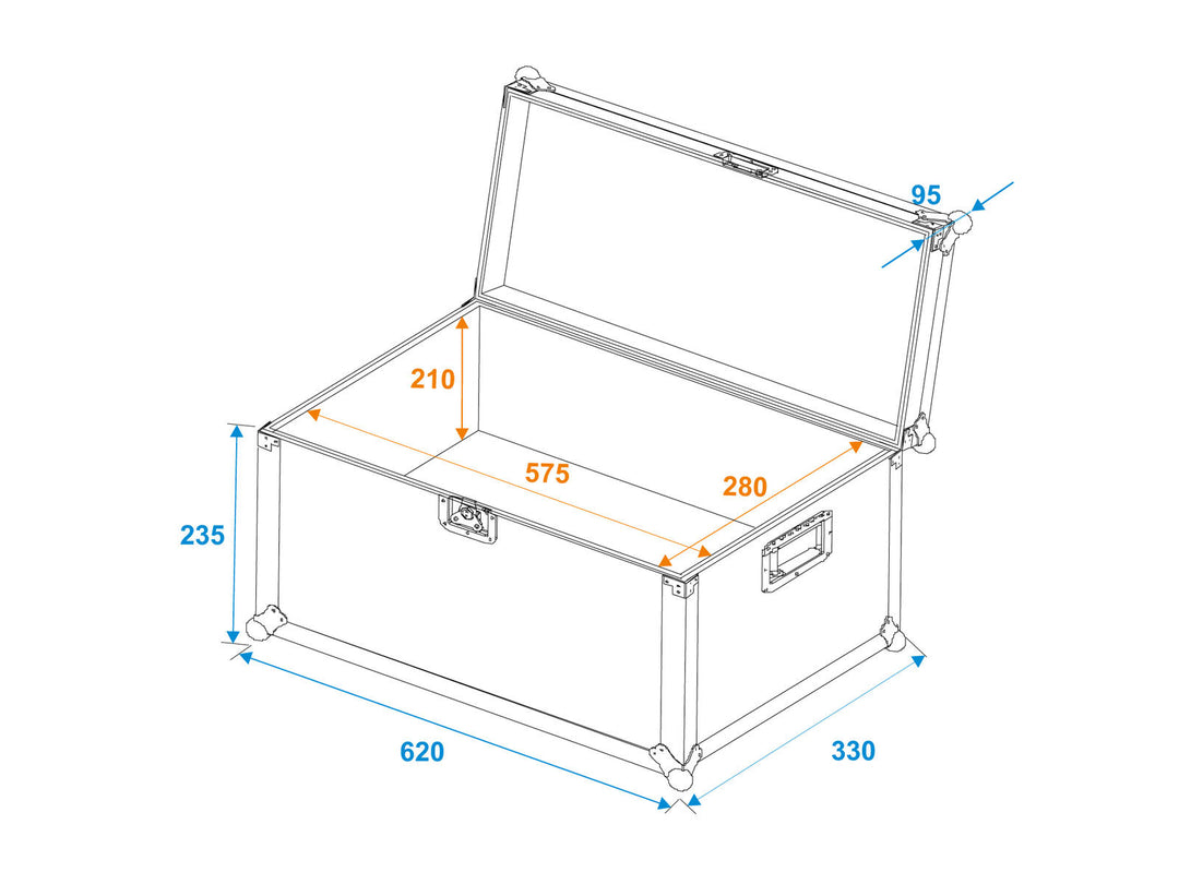 ROADINGER mallette de transport universelle 60x30x30cm