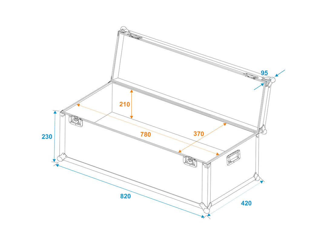ROADINGER Mallette de transport universelle 80x40x30cm