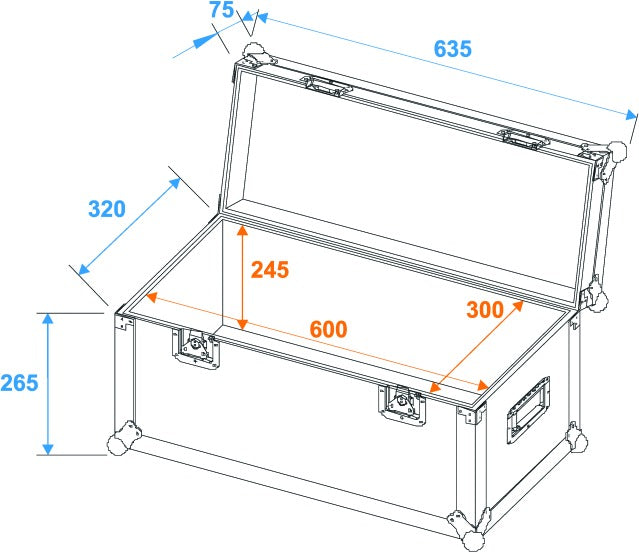Eurolite Flightcase Pro (W:60 x D:30 x H:30cm)