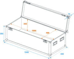 Eurolite Flightcase Pro (W:100 x D:40 x H:40cm)