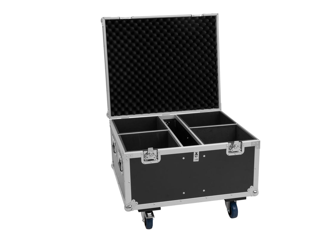 EUROLITE Ensemble 4x AKKU IP PAR 14 HCL QuickDMX + Flightcase