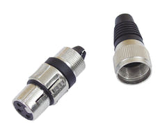 Prise XLR OMNITRONIC à 3 broches bk 10x