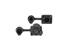 EUROLITE Set fiche/prise XLR IP 5 broches pour LED IP PIX Strobe RGB CW+WW