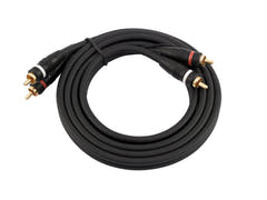 OMNITRONIC Câble RCA 2x2 avec masse 1.5m