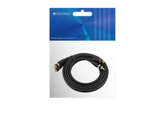 OMNITRONIC Câble RCA 2x2 avec masse 1.5m